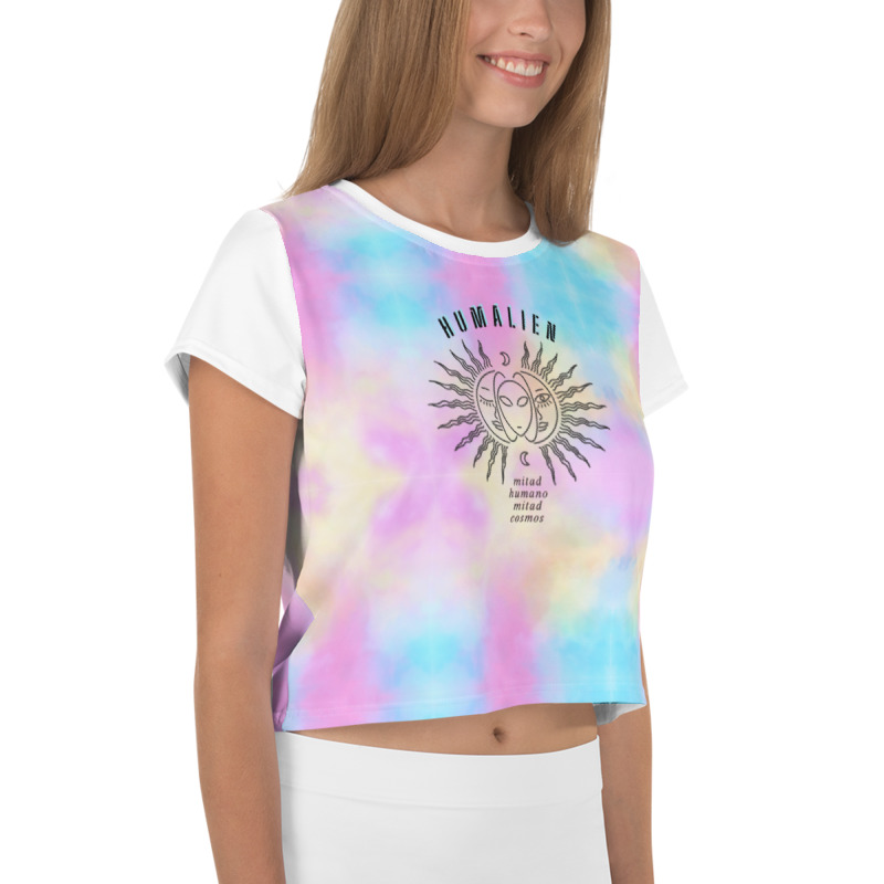 Camiseta corta "humalien", mitad humano, mitad cosmos - Imagen 2